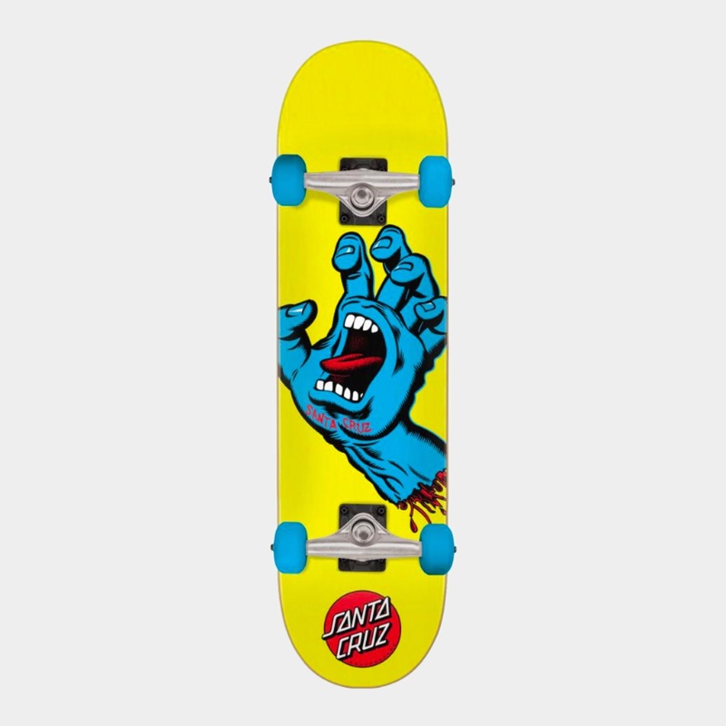 Santa Cruz Complete Mini Screaming Hand 7.75″ – Yellow / Blue