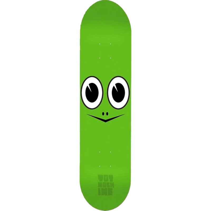 Toy Machine Turtle Face 7.75″ Green Skateboard Deck
