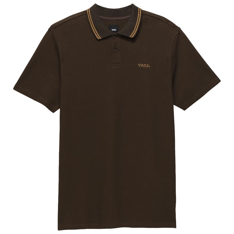 Vans Halecrest Polo Shirt Demitasse Medium