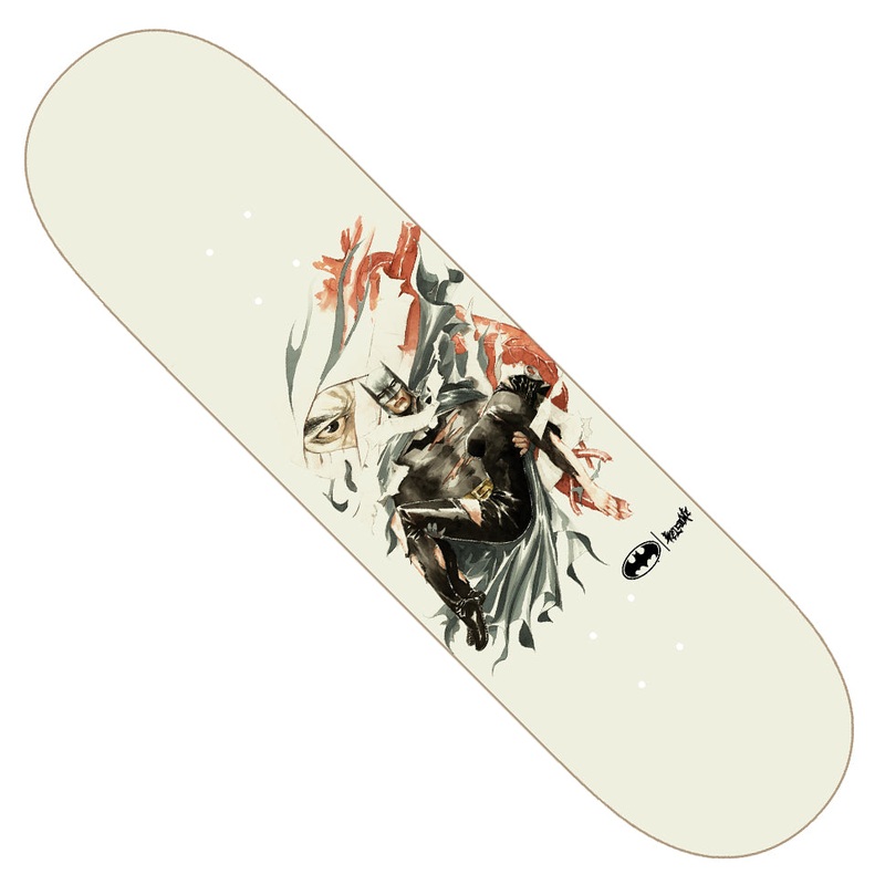 Welcome Skateboards Batman Heart of Hush Deck White 8.5 x 31.95 WB:14.25