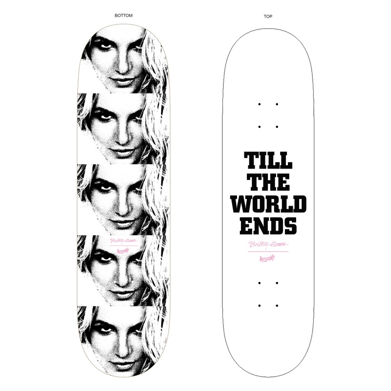 WELCOME X BRITNEY SPEARS WORLD 8.5″ SKATEBOARD DECK