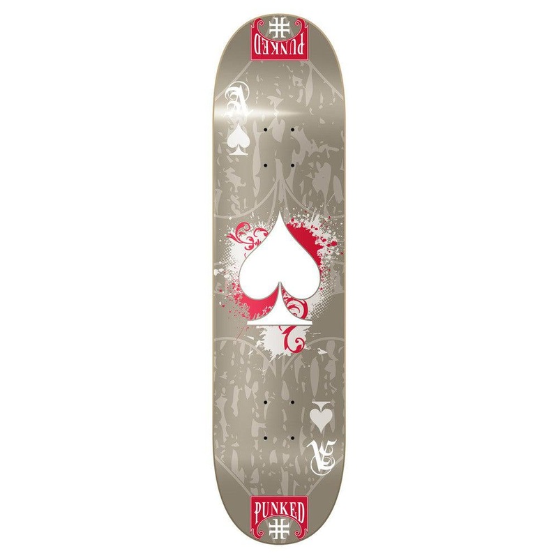 Yocaher Graphic Skateboard Deck – Ace Grey 7.5″