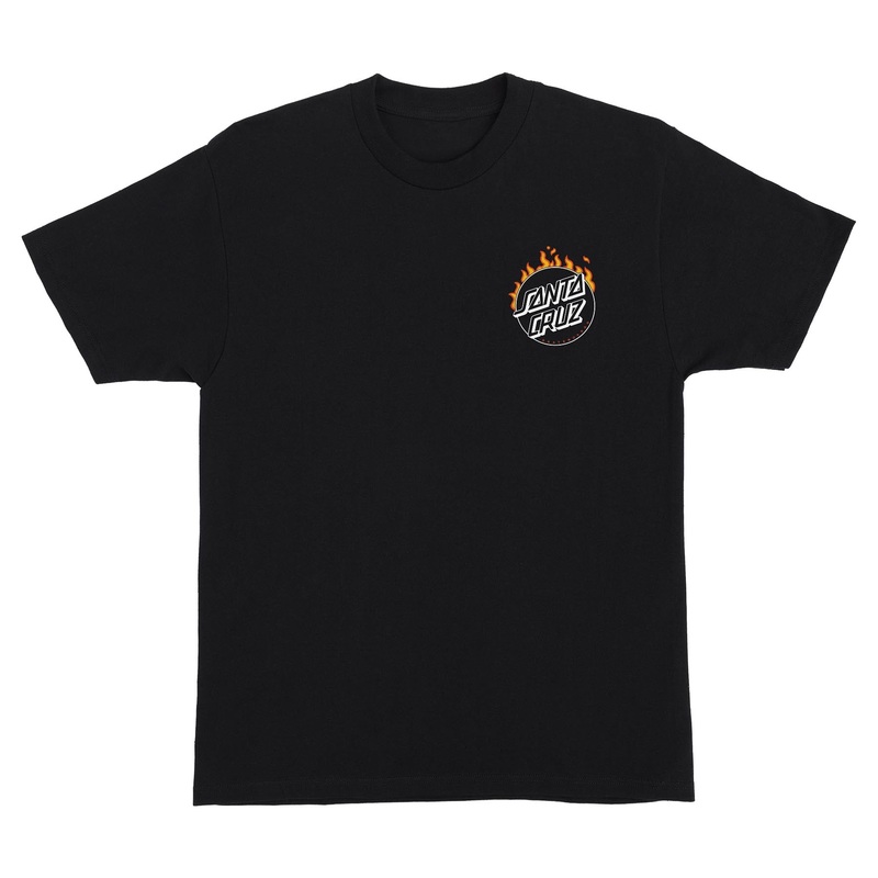 Burnt Opus Mens Santa Cruz T-Shirt Black S