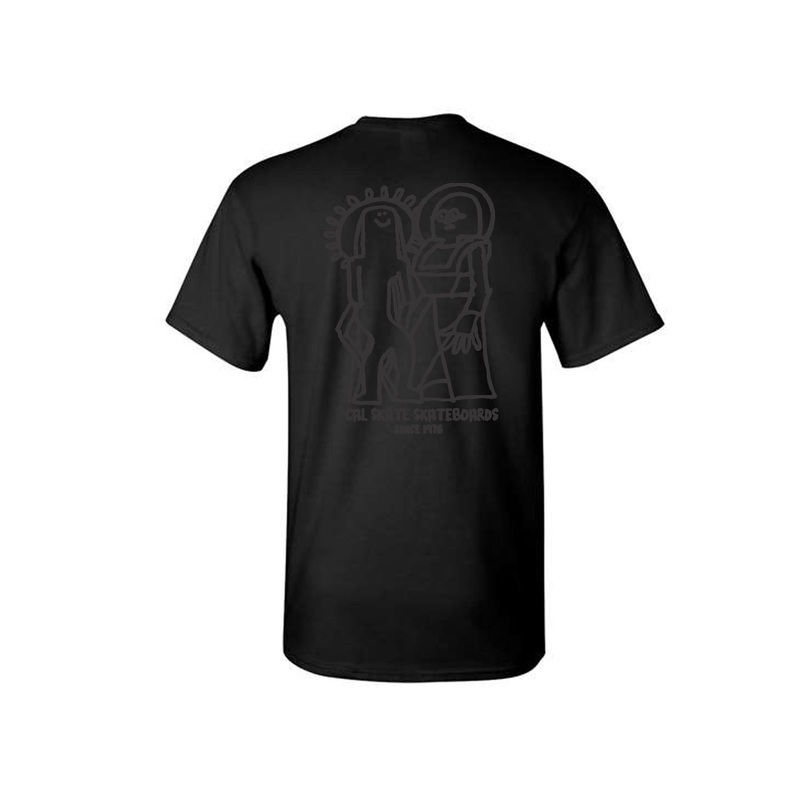 Cal Skate “No Higher Praise- Mark Gonzales” Black/Dark Grey T-shirt Youth Large