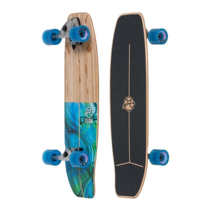Flow Wedge 32″ Kicktail Longboard Complete