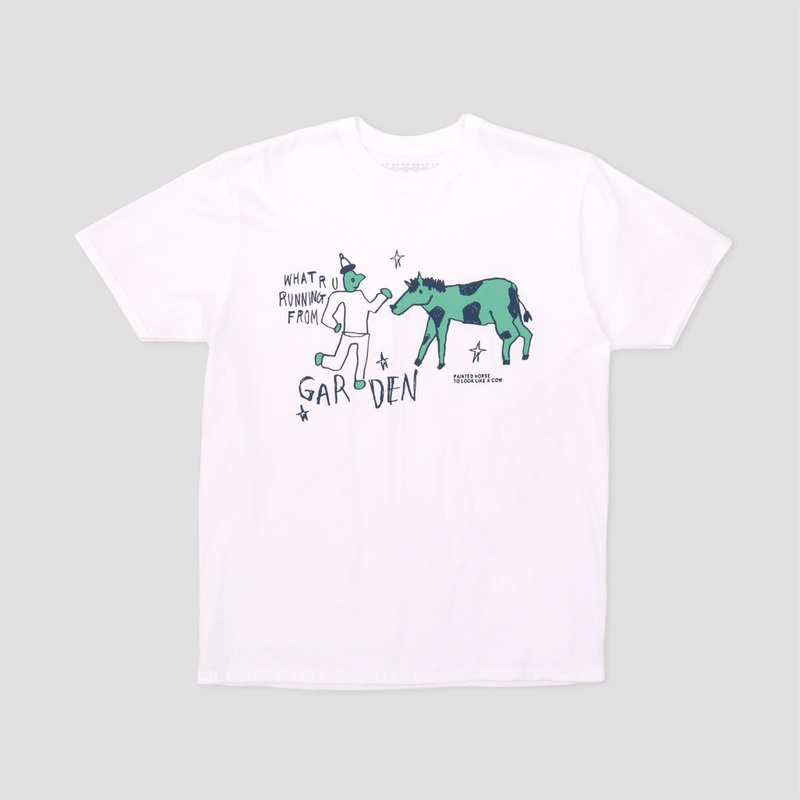 Garden Skateboards Run 4 Ur Life T-Shirt White Small