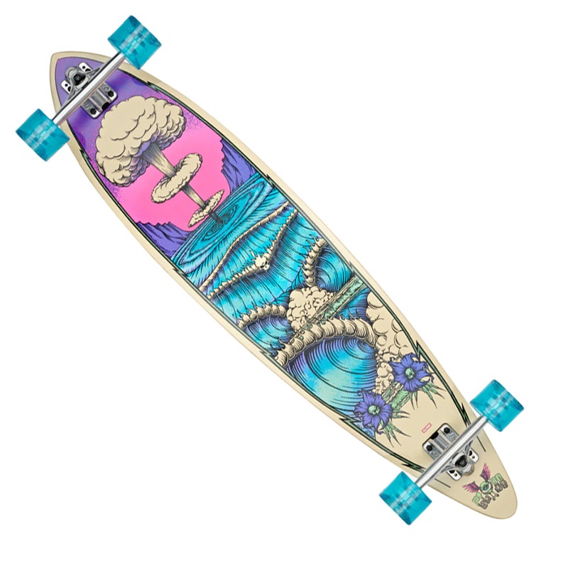 Globe Footwear Noosa Wave Machine Longboard Complete Skateboard Wave Machine 9.75 x 43 WB:31