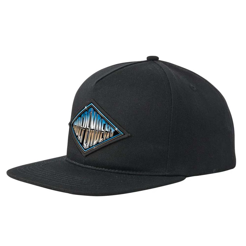 Independent Chrome Summit Snapback Mid Profile Hat – Black Black