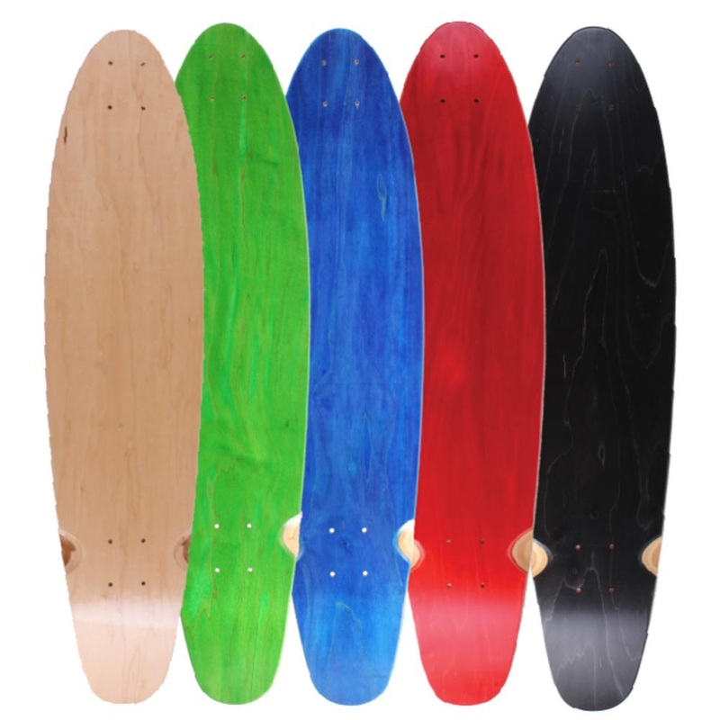 Kicktail 34″ Blank Longboard Deck Natural