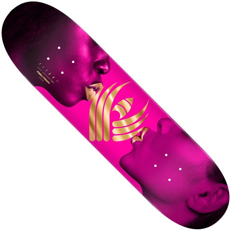 Kiss Pink Flight 8.25×31.95 Gold Foil Powell Peralta Deck