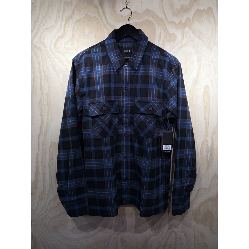 LOWELL LS BUTTON UP – BLACK Small