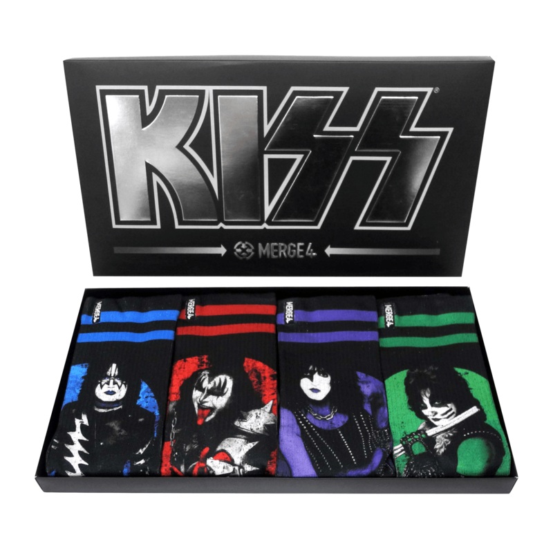 Merge4 KISS Collection LTD Crew Socks Box Set (4 Pairs)