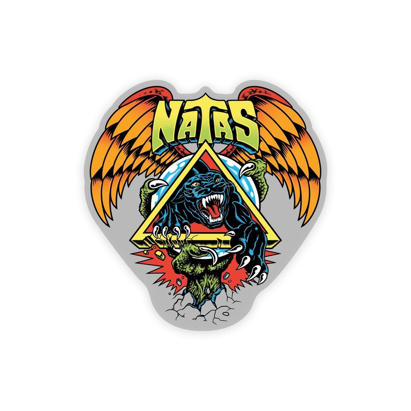 Natas SC Panther 4.5in Santa Cruz Stickers (25 Pack) Multi 4.5 in