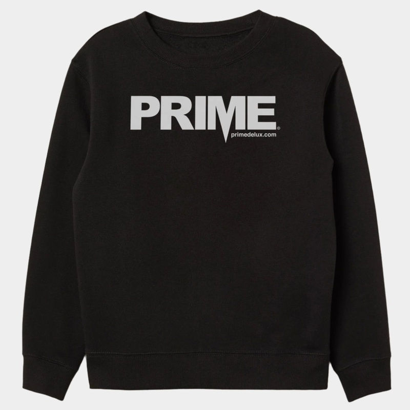 Prime Delux OG Logo Crew – Black / White S