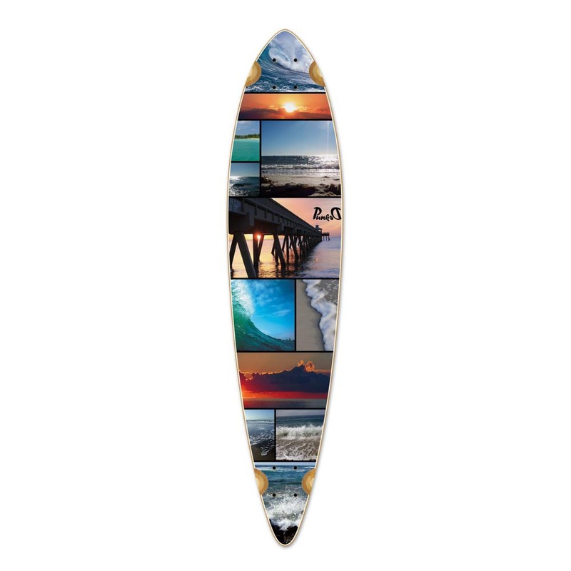 Punked Pintail Seaside Longboard Deck Deck
