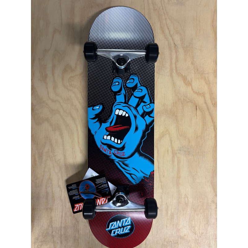 Screaming Hand Fade Large 8.25 Santa Cruz Skateboard Complete 8.25