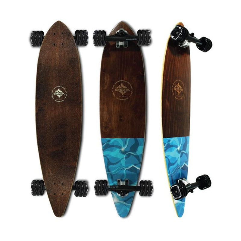 Shark Wheel Water Flow 38″ Pintail Longboard Complete