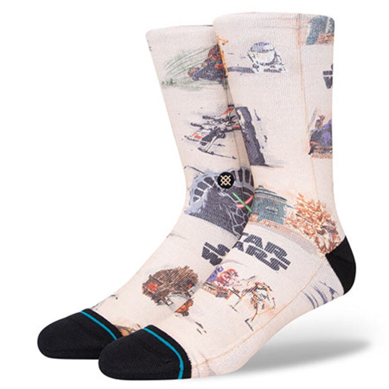 Stance Star Wars x Stance Return of The Jedi Crew Socks Sand Large