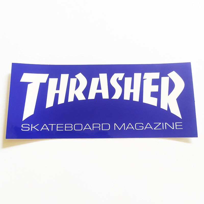 Thrasher Magazine Skateboard Sticker – Blue