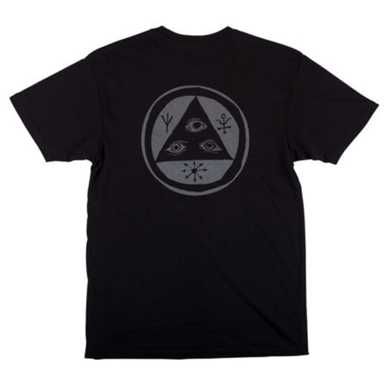 Welcome Skateboards Talisman T Shirt Black/ Color Shift Large