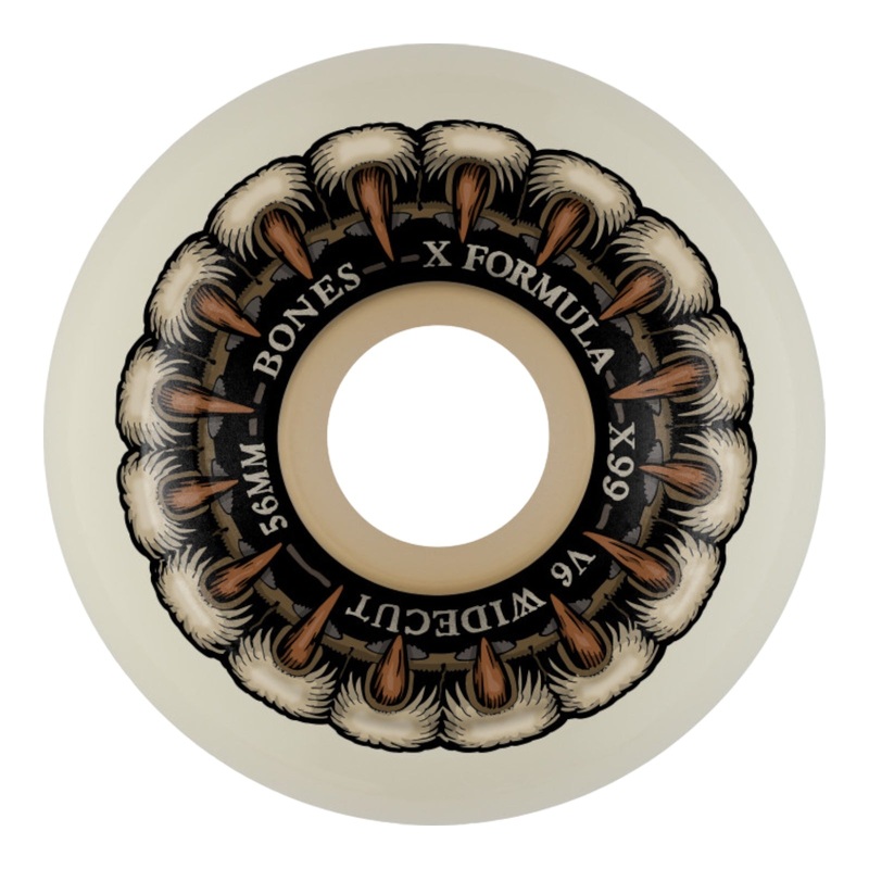 BONES WHEELS X-FORMULA X-NINETY-NINE GRIPPIN WOLF 56 V6 WIDE-CUT 99A 4PK 56mm