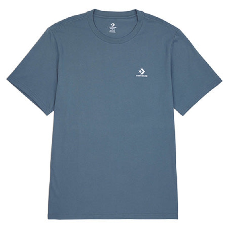 Converse Embroidered Star Chevron T Shirt Neutral Teal Small