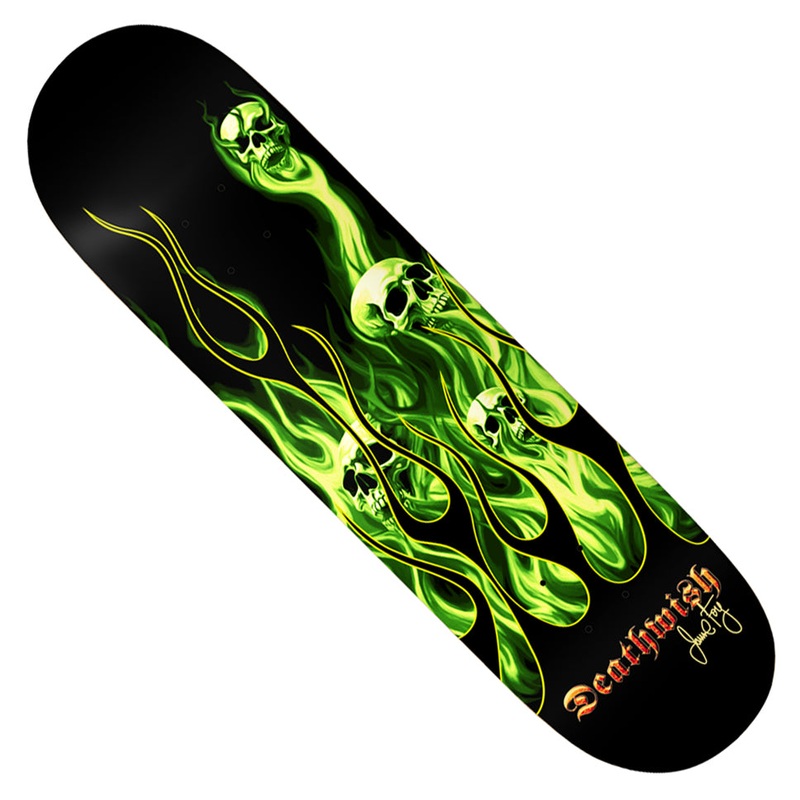 Deathwish Jamie Foy Ammonia Burn Deck Black 8.38 x 32 WB:14.5