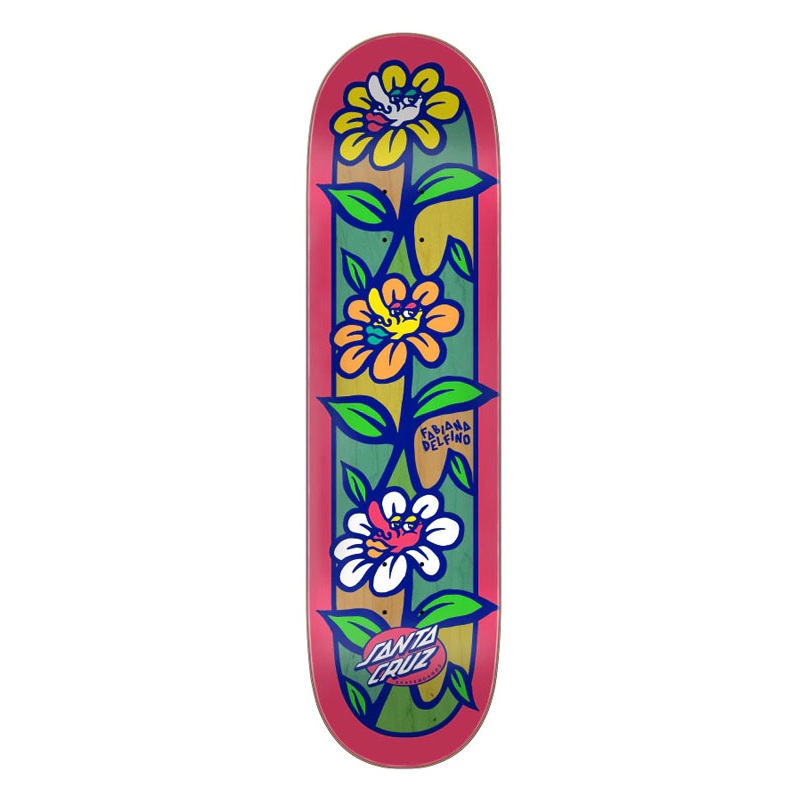 Delfino Flower Crew VX Deck Skateboard Deck 8.25in x 31.60in Santa Cruz