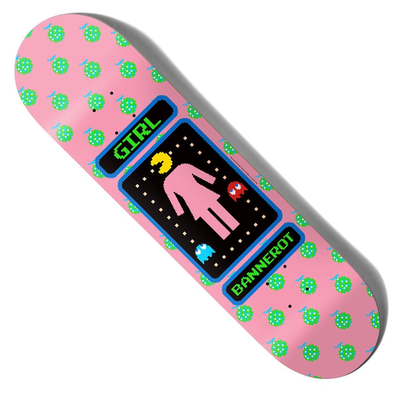 Girl Simon Bannerot Pac-Man Deck Pink 8.5 x 32 WB:14.25