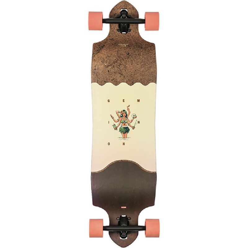 Globe Geminon Micro Drop Down 37″ Coconut Hula Longboard Complete