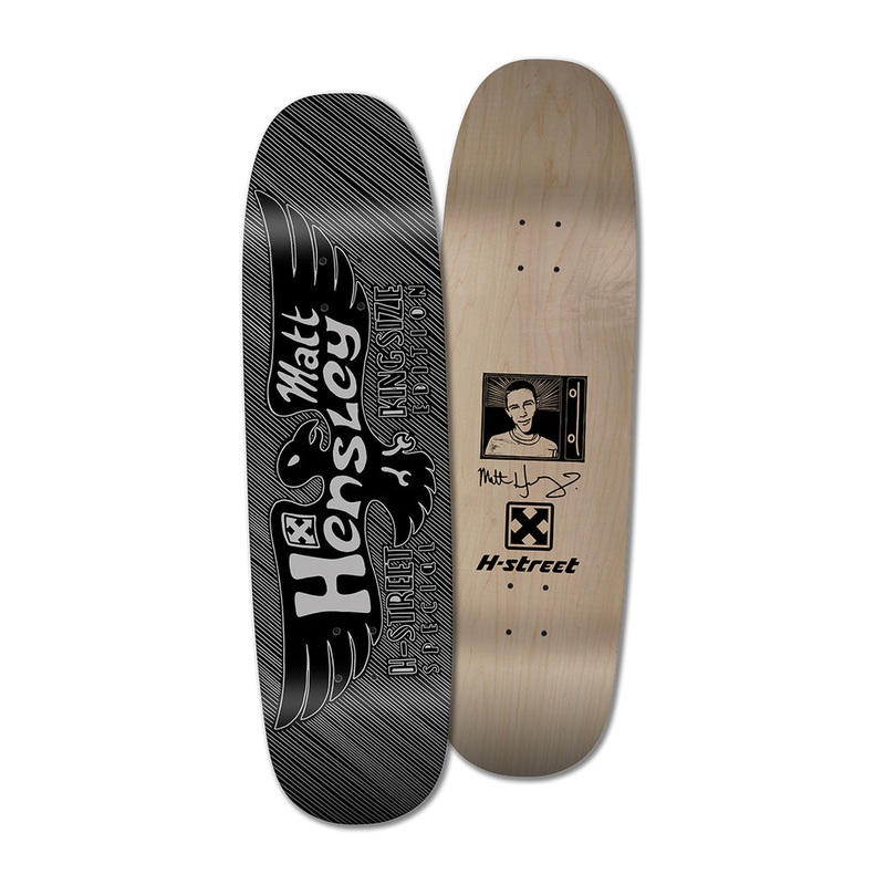 H-Street Matt Hensley Kingsize Eagle Blockprint LTD Skateboard Deck Black