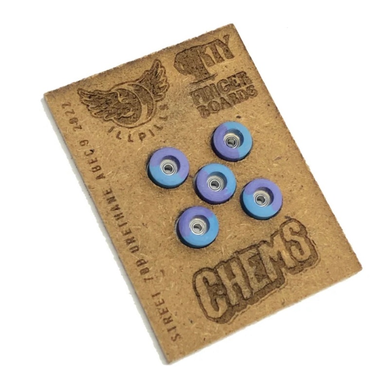 ILLPILLS Purple/Blue Urethane Fingerboard Wheels (Choose Size) Street