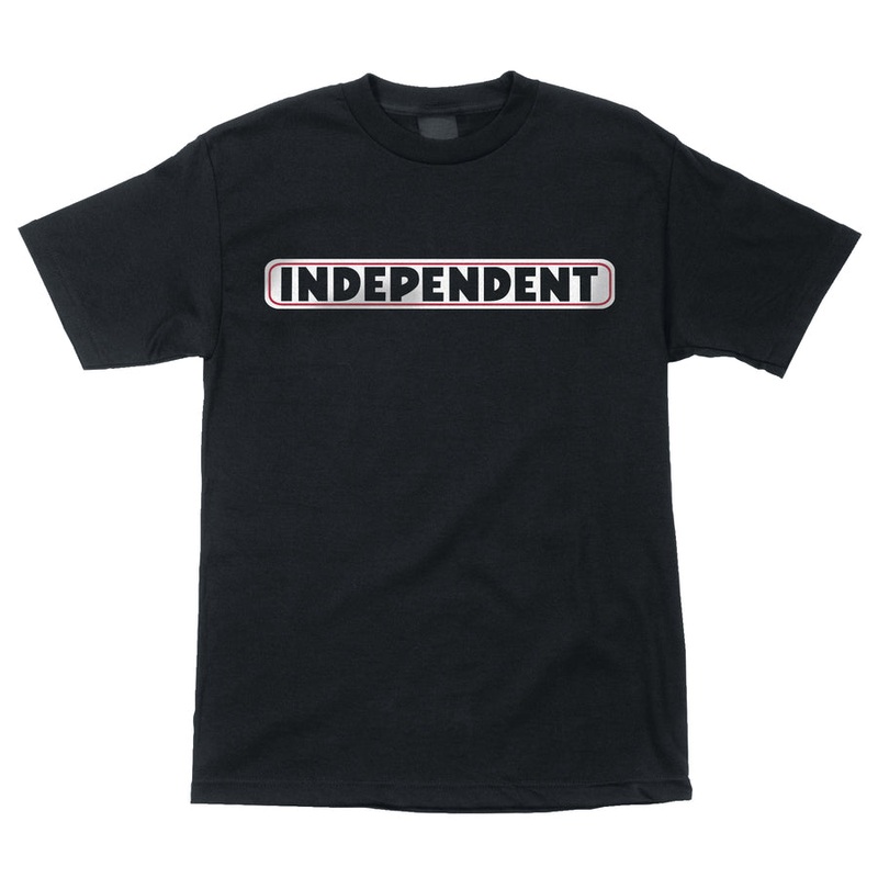 Independent Bar Logo Regular T-Shirt Small Black
