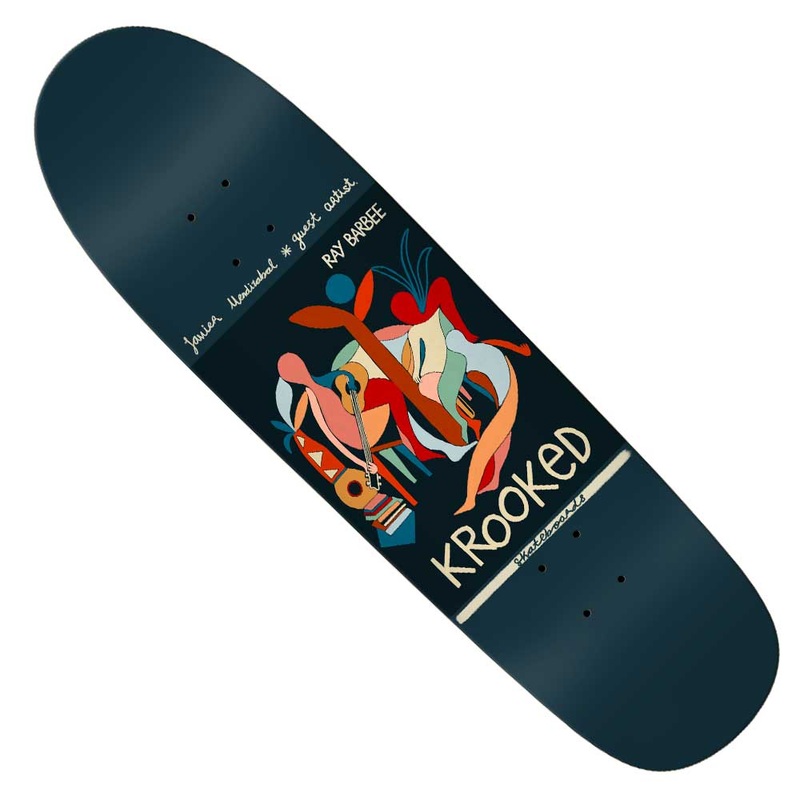 Little Postcards Ray Barbee 8.88×32.12 Krooked Skateboard Deck