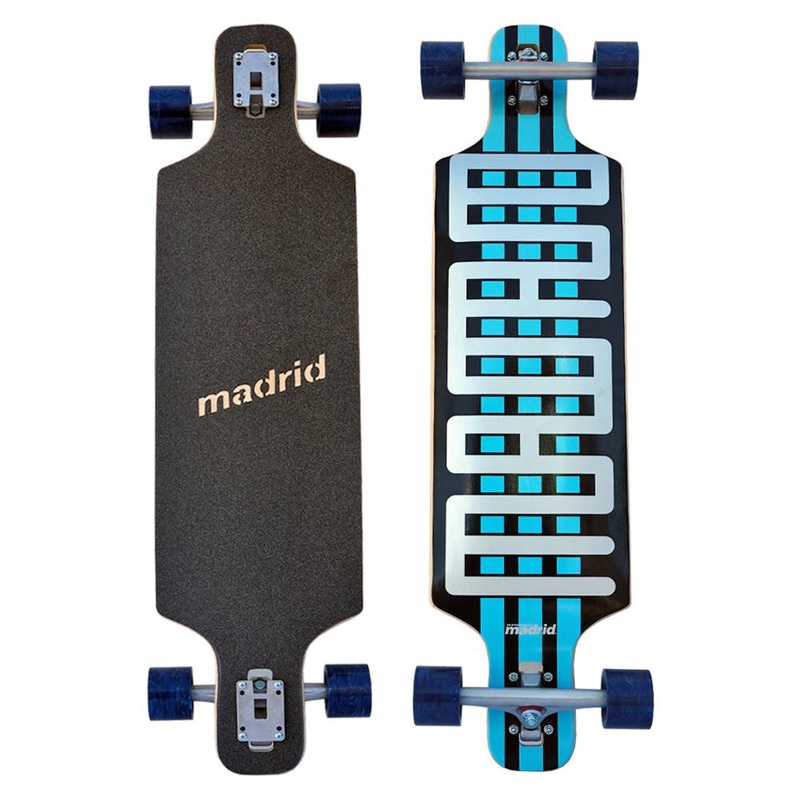 Madrid DTF Blue Steel 36″ Drop Through Longboard Drop-Thru Complete