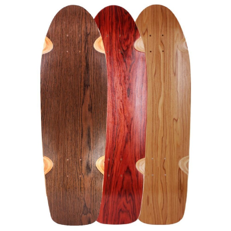 Mini Kicktail 30″ Specialty Wood Longboard Cruiser Deck Dark Walnut