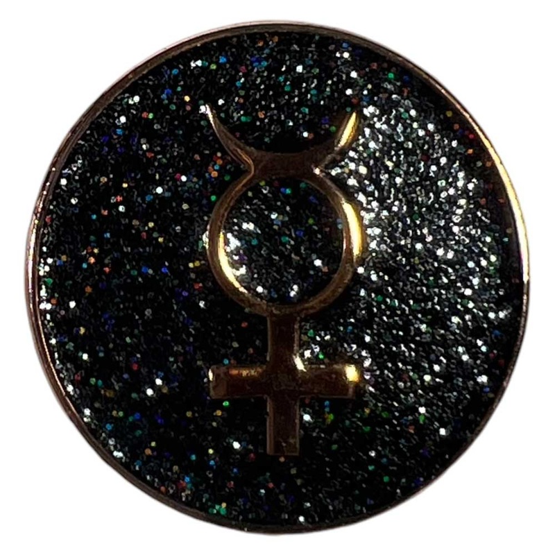 Samo Mercury Black Sparkle Copper Pin by Whatafitted