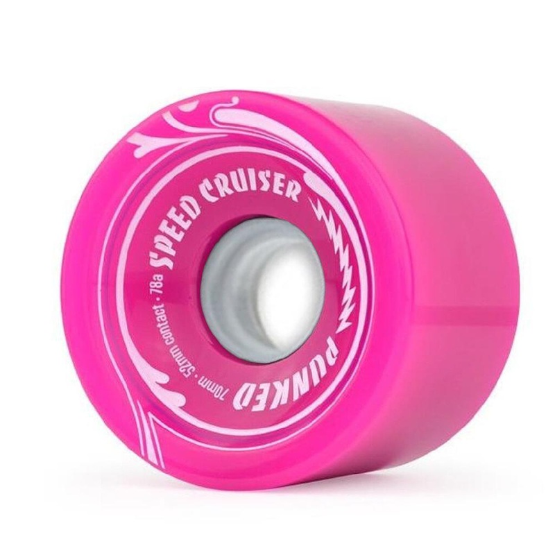 Speed Cruiser 70mm Longboard Wheels – Solid Pink Wheels only