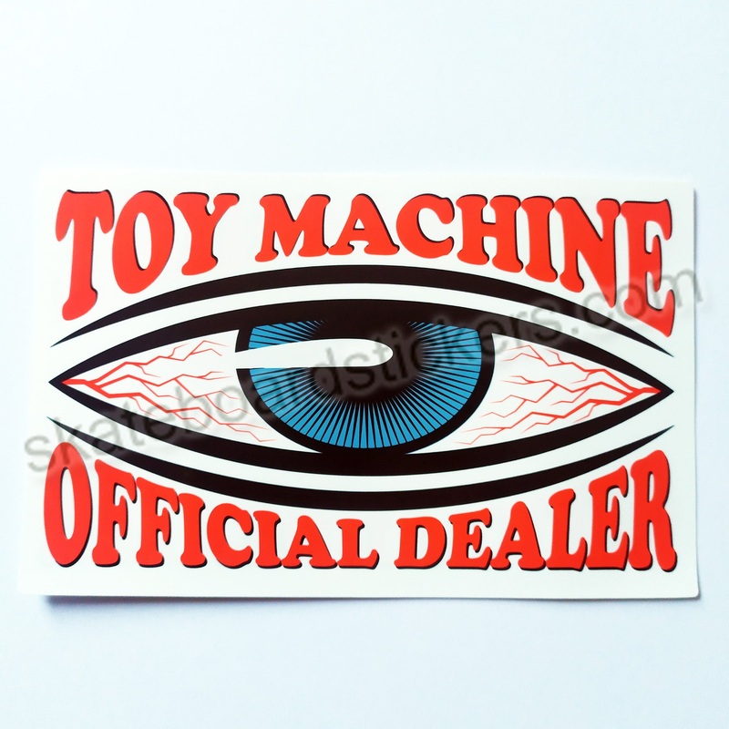 Toy Machine “Official Dealer” – Window / Skate Sticker 15.5 cm x 9.5 cm approx.