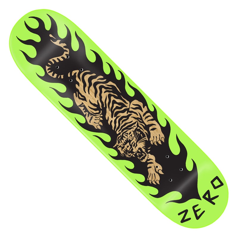 Zero Tommy Sandoval Han Shinko 2 Deck Dipped Lime 8.25 x 31.9 WB:14.25