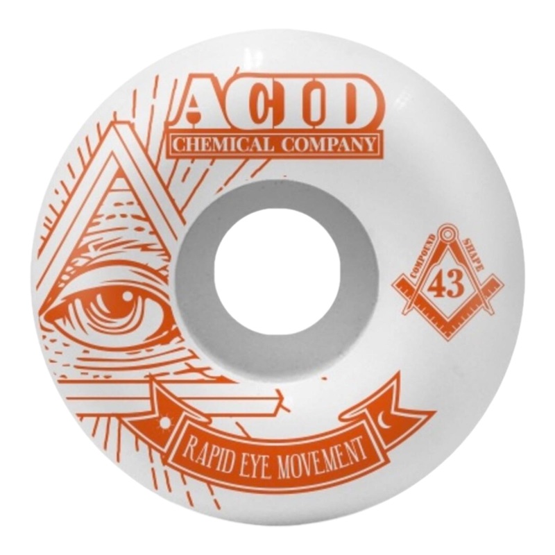 ACID WHEEL COMPANY REM “PYRAMID” WHEELS 55MM 99A 55mm