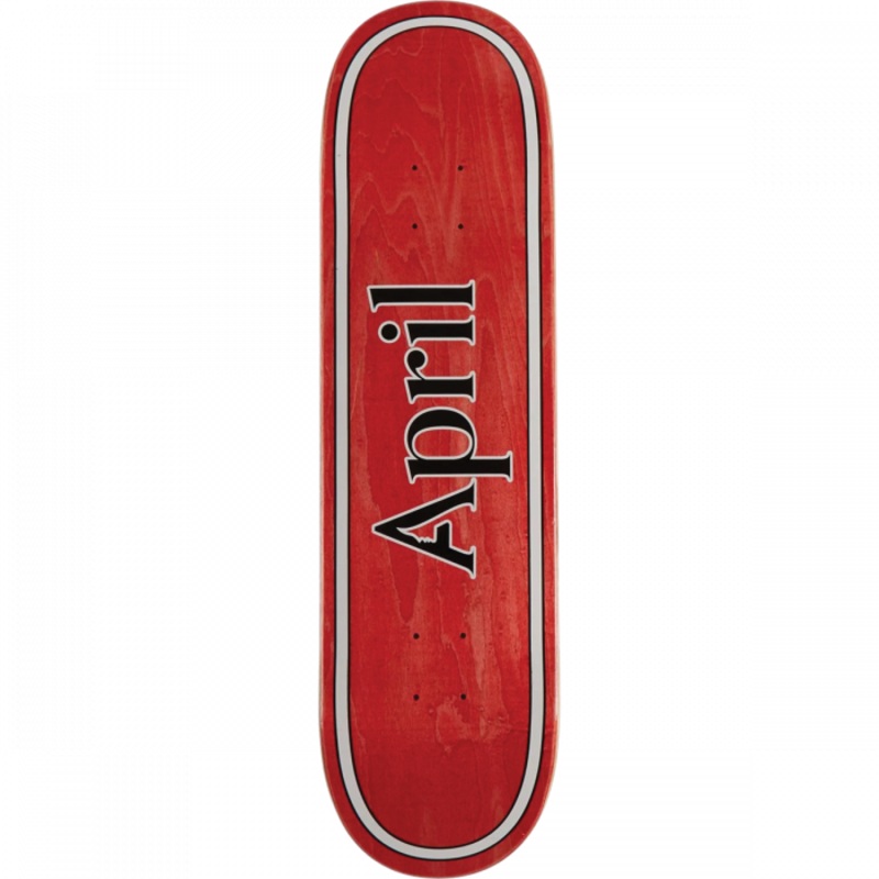 APRIL AP OG LOGO DECK-8.5 RED/BLK/WHT Red 8.5