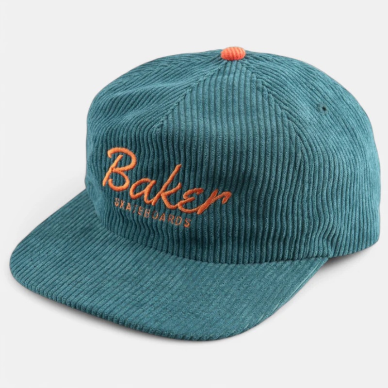 Baker Dolphin Snapback Hat – Green Cord Green