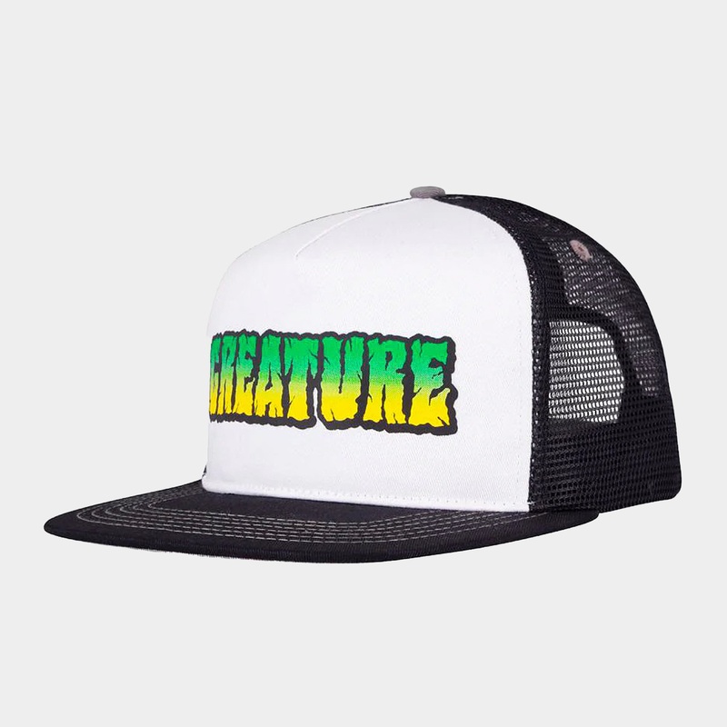 Creature Breaker Mesh Trucker Cap – Black / White