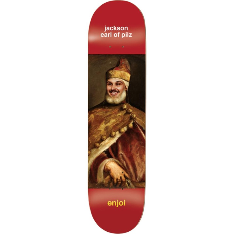 Enjoi Pilz Renaissance 8.25″ Red Skateboard Deck