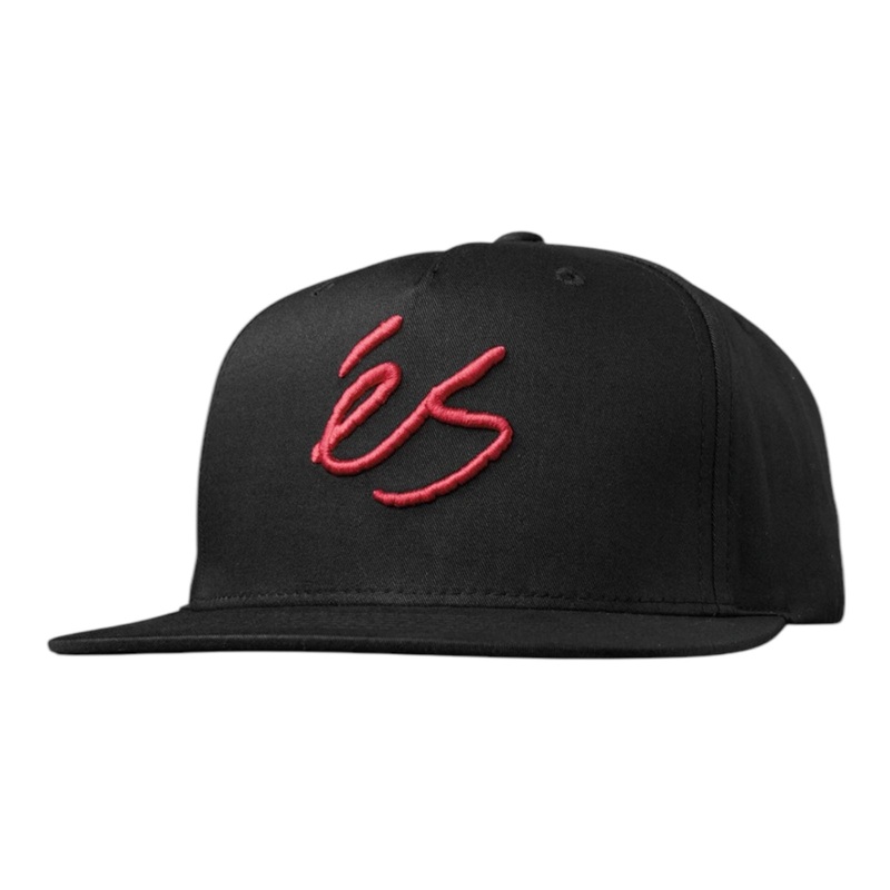 ES SCRIPT SNAPBACK HAT BLACK OS