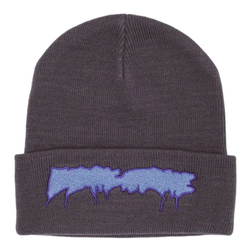 FA AWESOME DRIP STAMP EMBROIDERED EXCLUSIVE BEANIE GREY OS