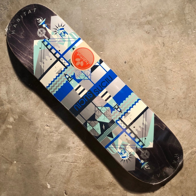 Habitat Skateboards – Mark Suciu Continental Twin Tail Deck – 8.375″