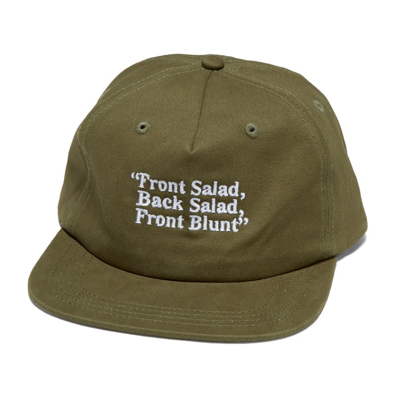 Jenkem Front Blunt Snap-Back Hat Olive One Size Fits All