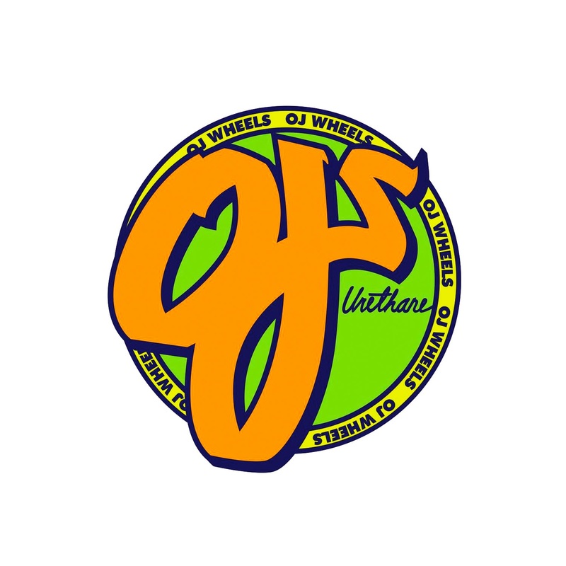 OJ Logo Sticker 3″ – Orange / Green
